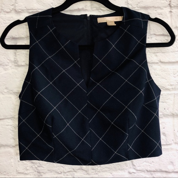 Forever 21 Contemporary Plaid Crop Top - Picture 2 of 7